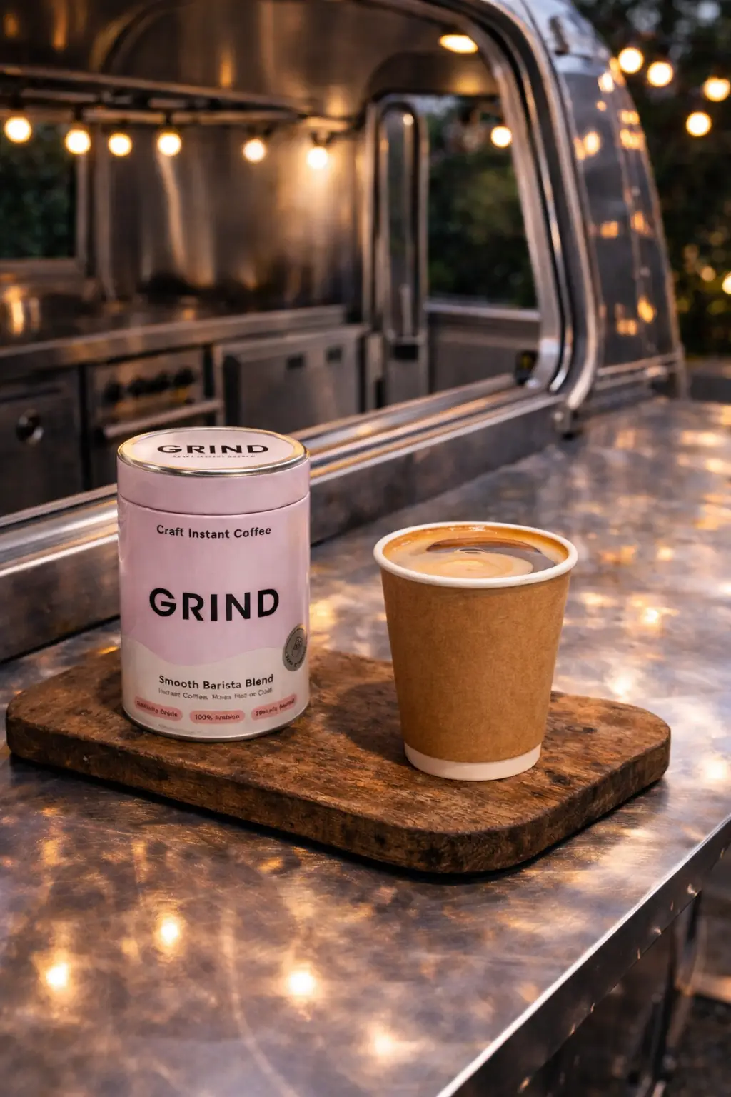 Freshly ground coffee