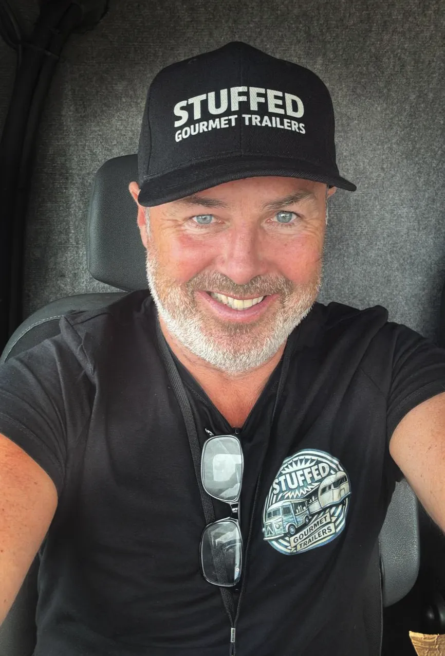 James Pounds with Stuffed Gourmet trailer