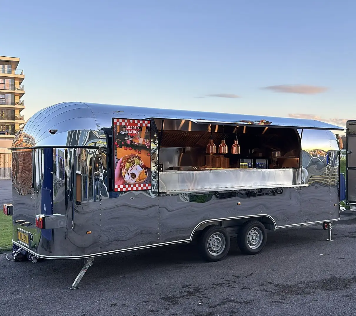 Airstream trailer on location