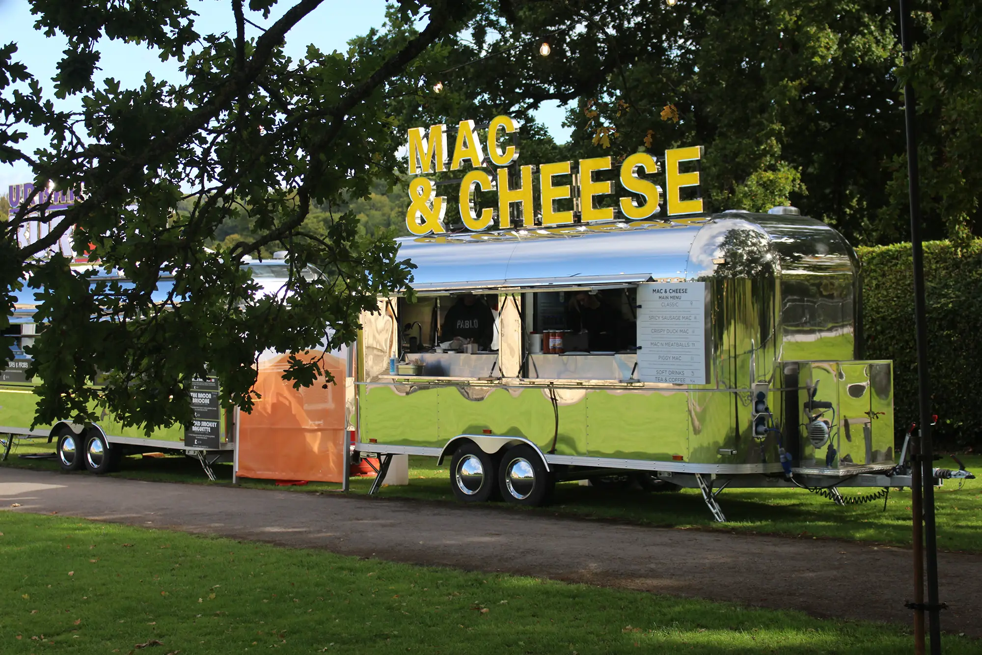 Stuffed Gourmet Trailers Airstream trailer setup