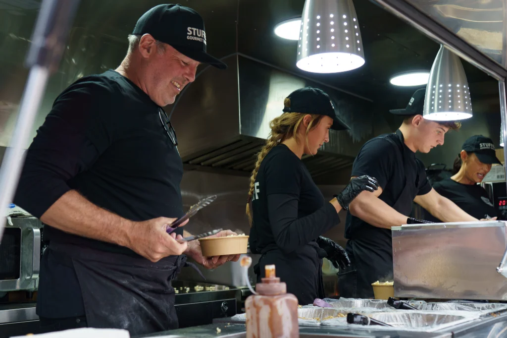 stuffed gourmet food trailer at twickenham