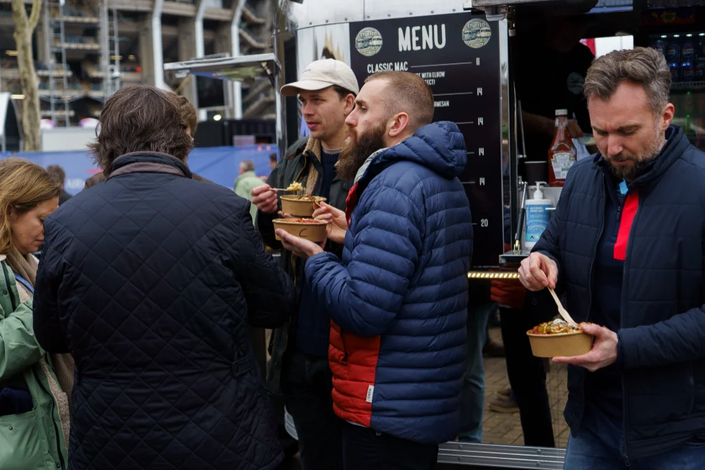stuffed gourmet food trailer at twickenham