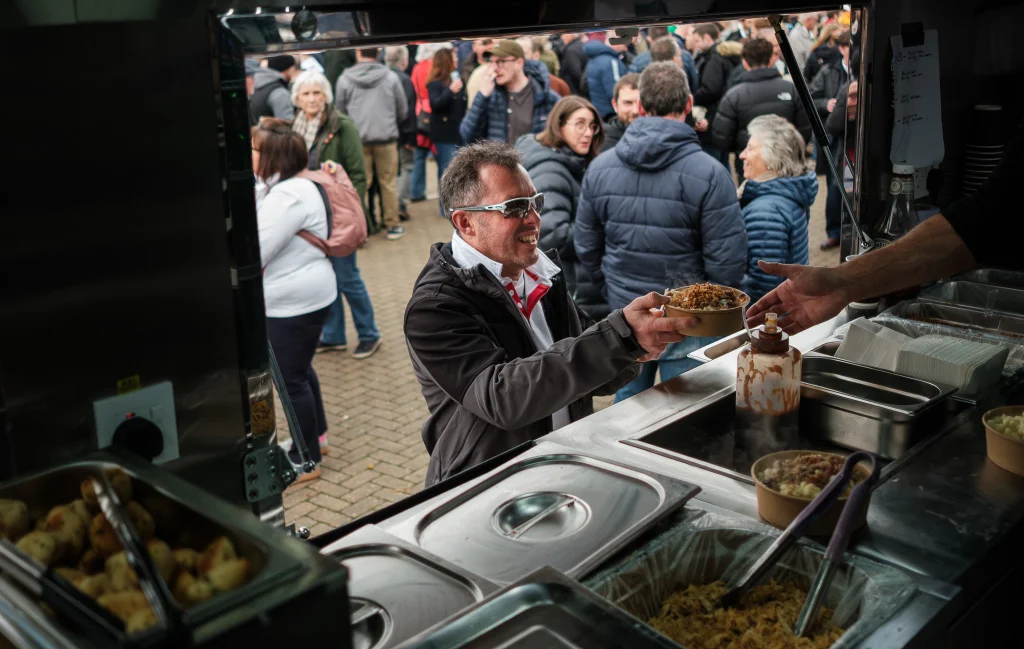 stuffed gourmet food trailer at twickenham