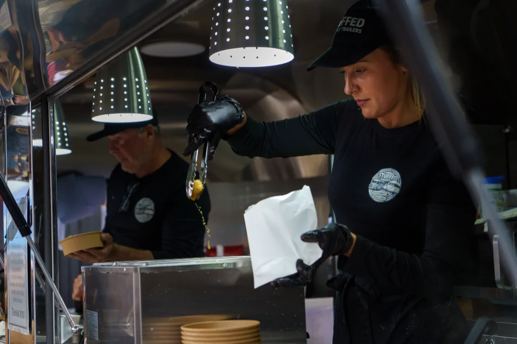 Stuffed Gourmet Trailers event scene at Twickenham