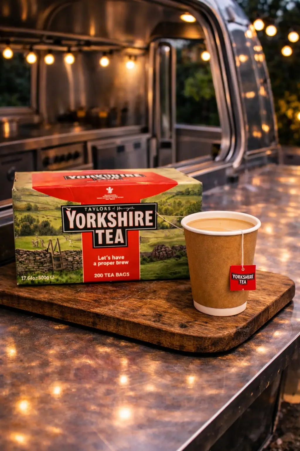 Tea service ready to pour